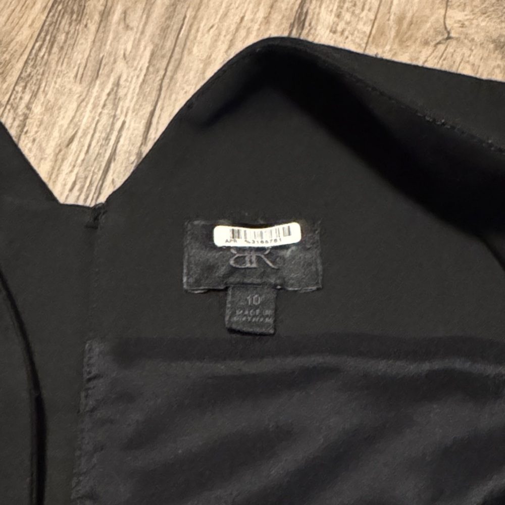 Banana Republic Classic Black Midi Sleeveless Dress - Size 10 - Picture 2 of 9